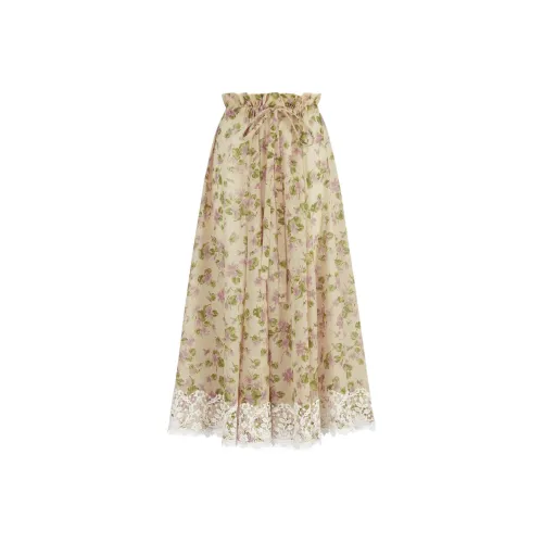 DIOR SS23 Casual Long Skirt Women's Ecru