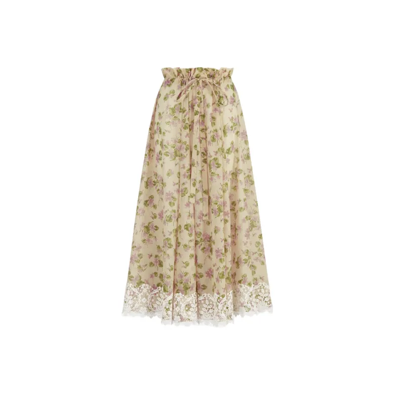DIOR SS23 Casual Long Skirt Women's Ecru-0