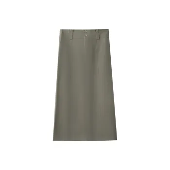 THE SEA LIFE Casual Long Skirt Women's Shimmer Green