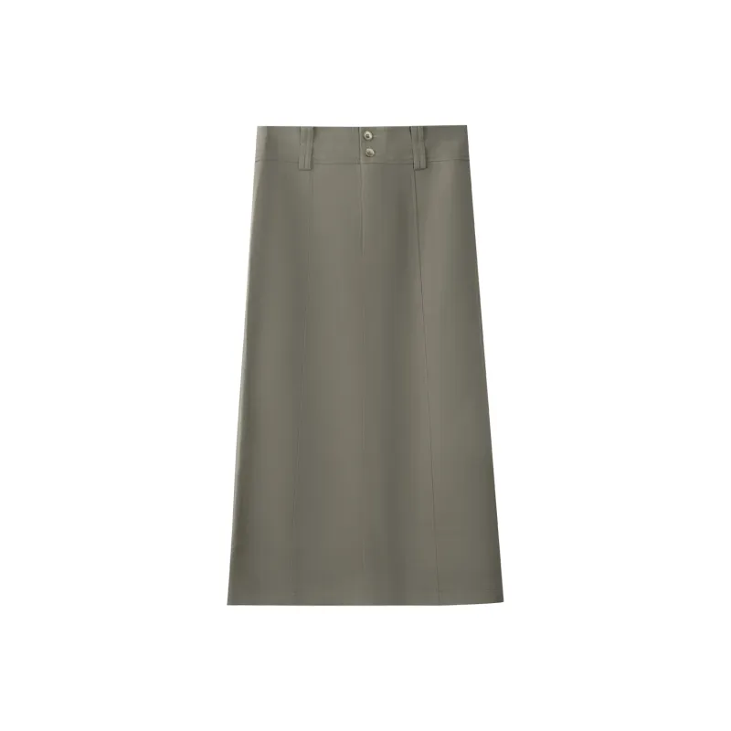 THE SEA LIFE Casual Long Skirt Women's Shimmer Green-0