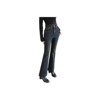 TERRE BLEUE Jeans Women's Dark Blue