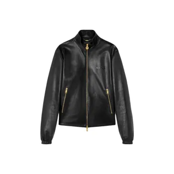VERSACE Plongé Leather Jacket