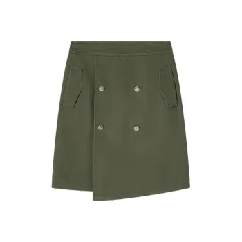 DKNY Denim Short Skirts Women's Olive Green