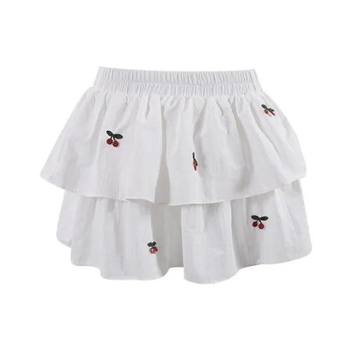 CLOUD SEASON Casual Short Skirts Women's White