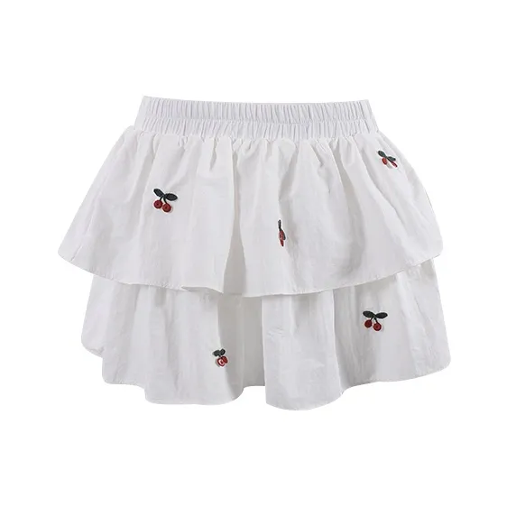 CLOUD SEASON Casual Short Skirts Women's White-0