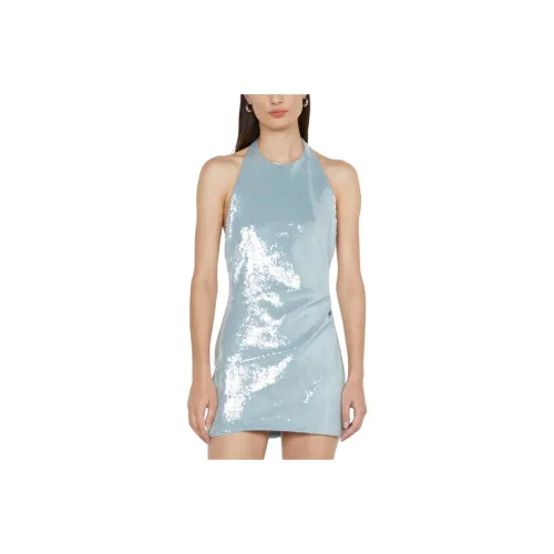BEC+BRIDGE SHILOU HALTER DRESS Sleeveless Dress Women's MINERAL BLUE/Mineral Blue