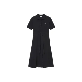 LACOSTE Short-Sleeved Dresses Women's Black