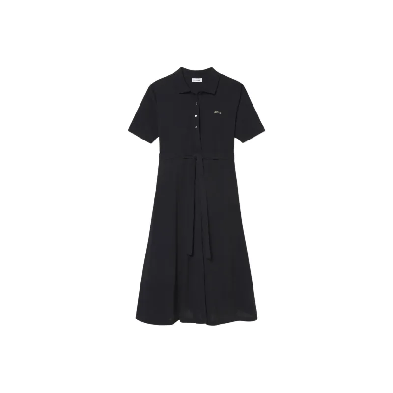 LACOSTE Short-Sleeved Dresses Women's Black-0