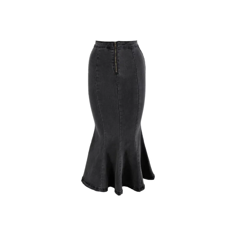 CLOUD SEASON Casual Long Skirts Women's Gray-0