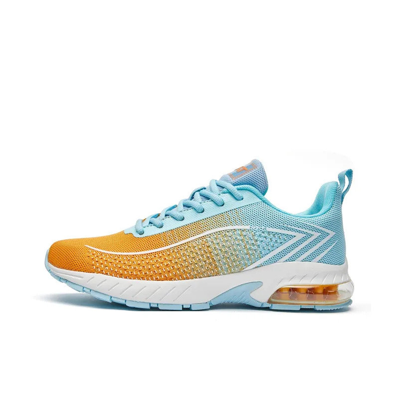 VOIT Running Shoes Unisex Low Top Orange Blue-0