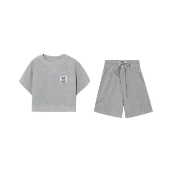 ABCMININ Casual Suit Women's Gray