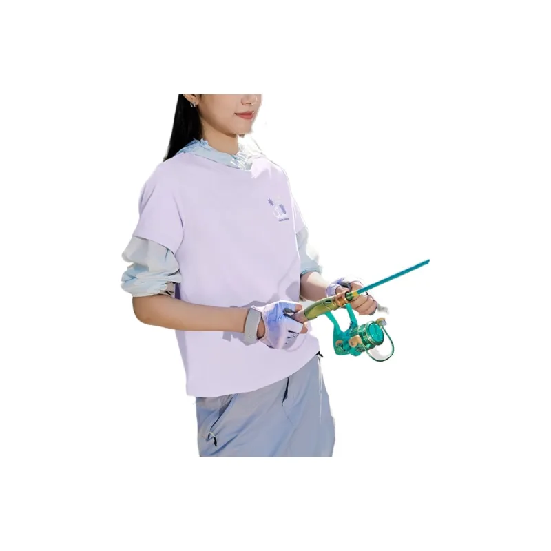 QIAODAN Sports Life Collection SS25 Regular T Shirt Women's Taro Paste Purple-0