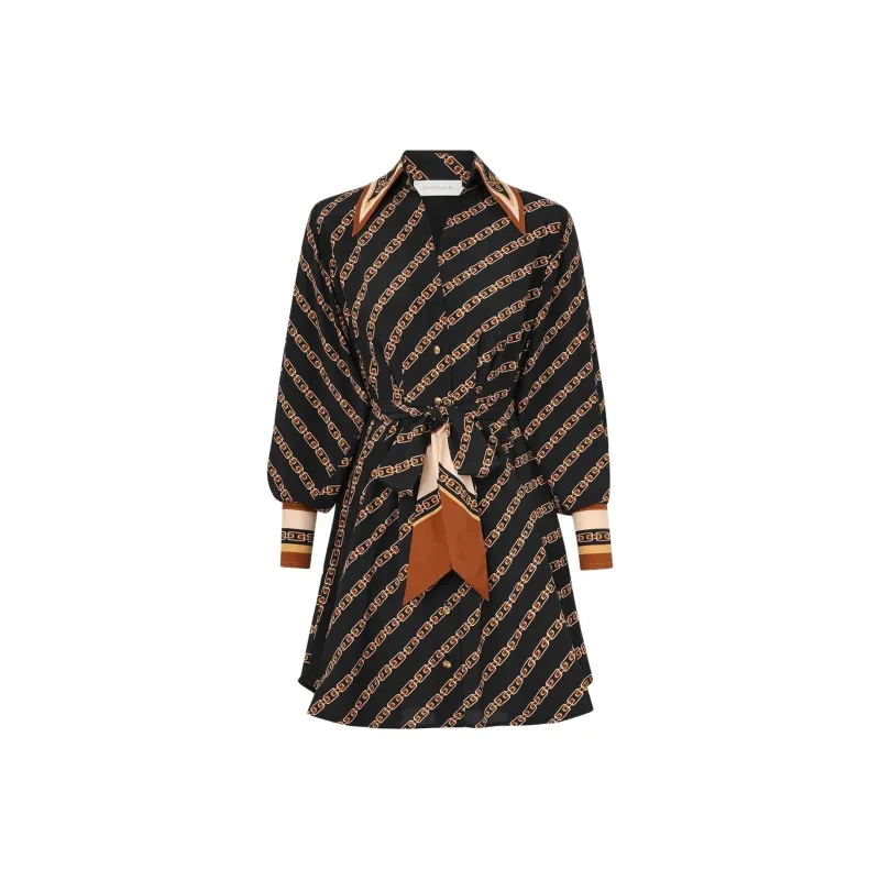 Zimmermann SS25 Long Sleeved Dresses Women's Black-0