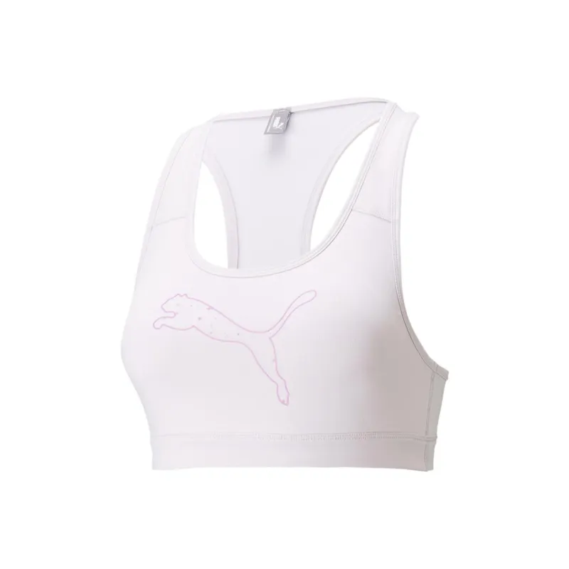 PUMA ACTIVE Mid Impact 4Keeps Graphic Sport Bra Sports Underwear Women's Purple-0