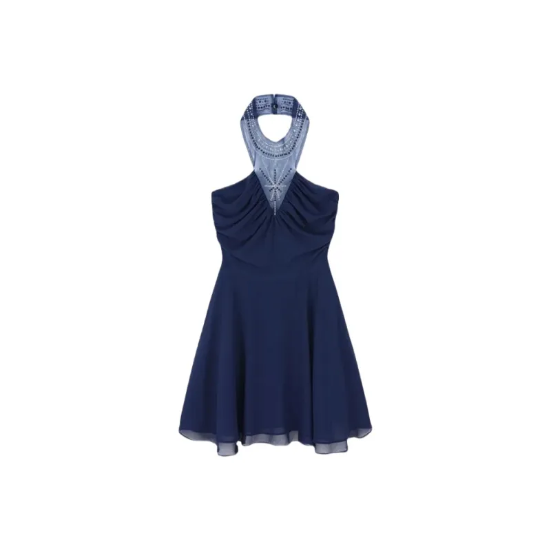 YGPRW Sleeveless Dress Women's Blue-0