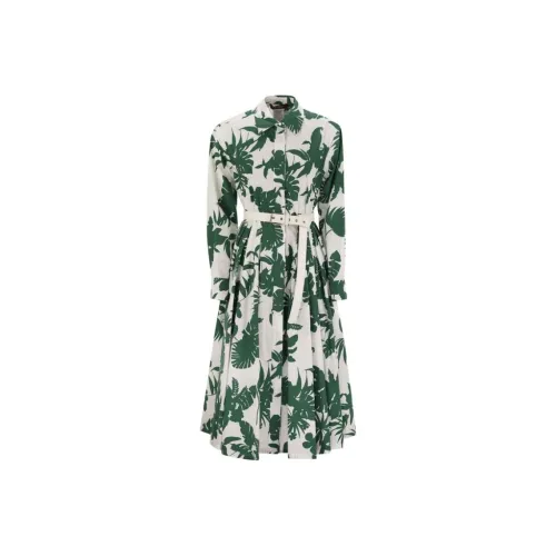 MaxMara Studio Long Sleeved Dress Women's Green