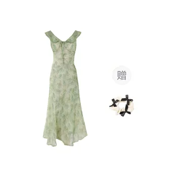 TORIGHT Sleeveless Dress Women's Light Green