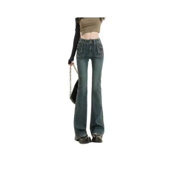 FAWENXIANGZI Jeans Women's Nostalgic Blue