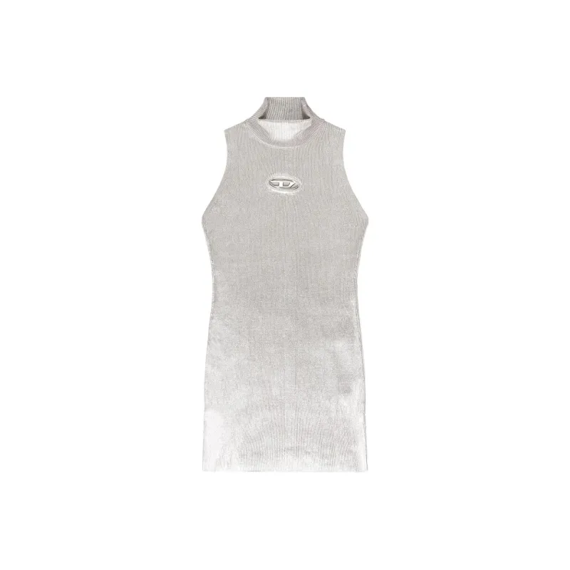DIESEL M Onervax Oval D Plaque Sleeveless Dress-0