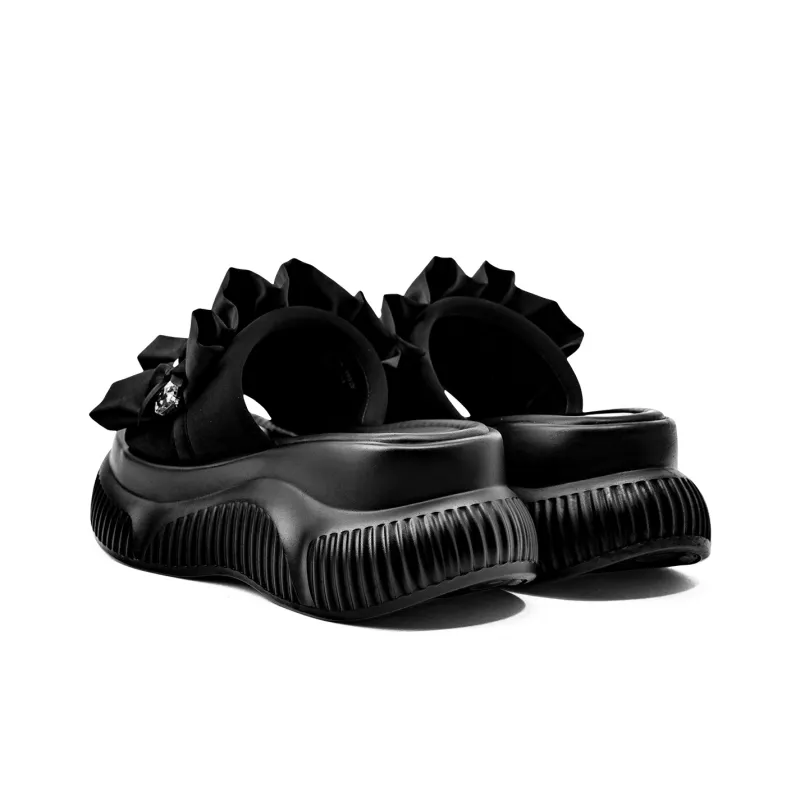 KMD Metal Rhinestone Quiet Slide Slippers Women's-3