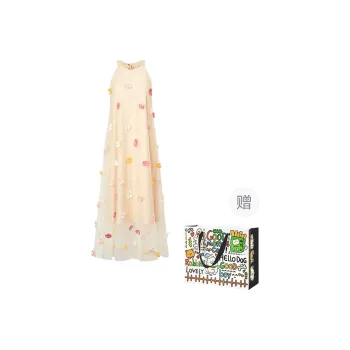 Dippanis Sleeveless Dress Women's Apricot