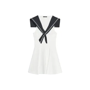 ZARA Sleeveless Dress Women's Frosted White