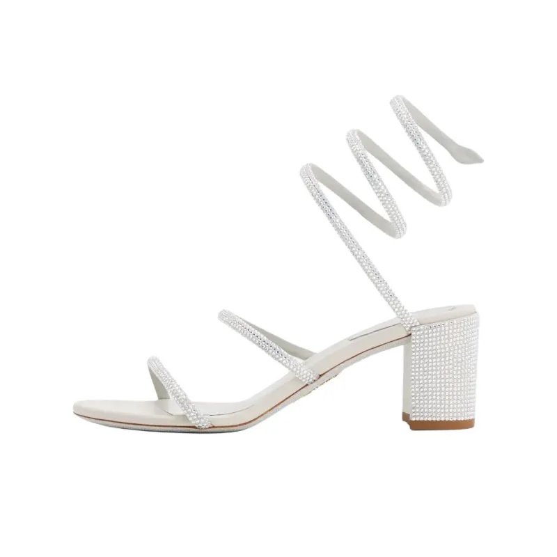 RENE CAOVILLA Cleo 60mm Leather Sandals Women's-0