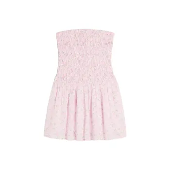 Hollister Sleeveless Dress Women's Pink All Over Print