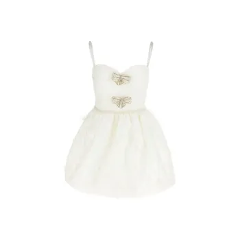 Self portrait Organza Bow Mini Dress