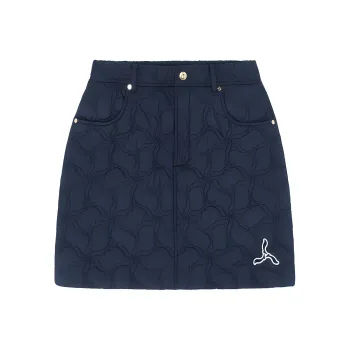 LI NING 1990 Classic Collection Casual Short Skirts Women's Dark Marine Blue