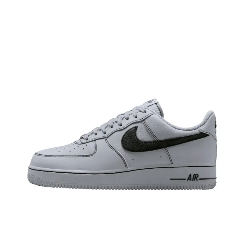 Nike Air Force 1 Anti Slip Wear Resistant Low Top Skateboard Shoes Men's Gray-0