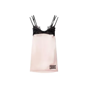OFF-WHITE Lace Appliqué Mini Dress