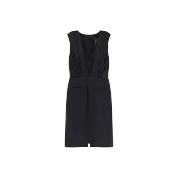 MaxMara V Neck Sleeveless Dress
