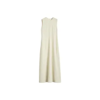 TOTEME SS25 Sleeveless Dress Women's Beige Yellow