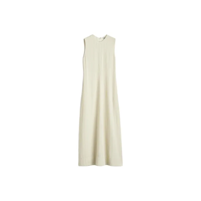 TOTEME SS25 Sleeveless Dress Women's Beige Yellow-0