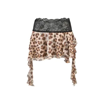 I.AM.GIA SILO SKIRT Casual Short Skirts Women's Leopard
