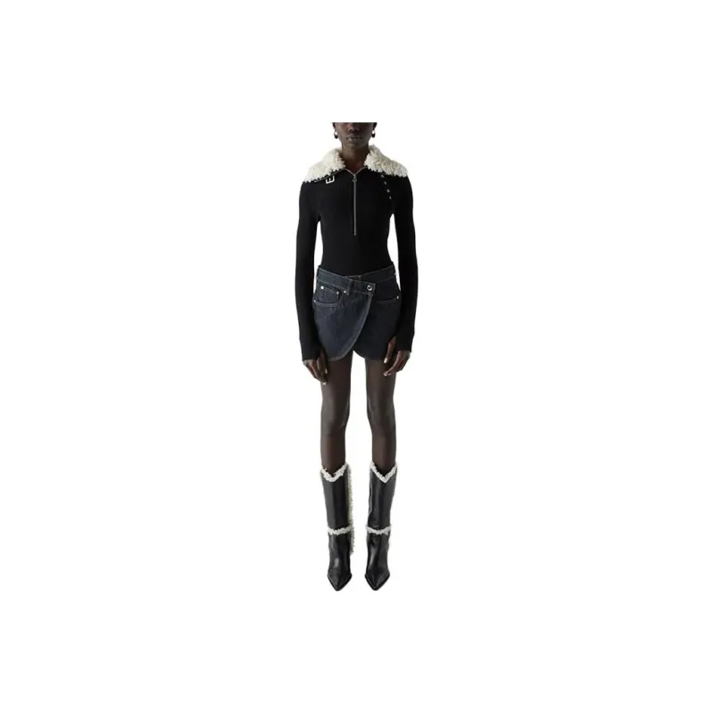 COPERNI Denim Wrap Miniskirt-0
