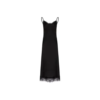 BESIONIA SS23 Slip Dresses Women's Black