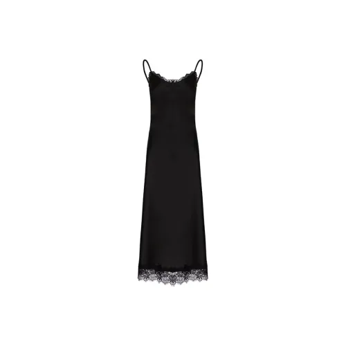 BESIONIA SS23 Slip Dresses Women's Black