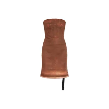 Rick Owens DRKSHDW Strapless Denim Dress