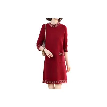 Mapping Long-Sleeved Dresses Women's