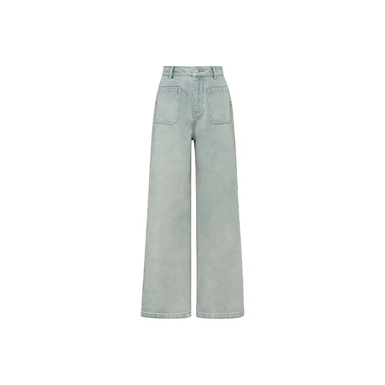 MEIYANG Jeans Women's Light Blue-0