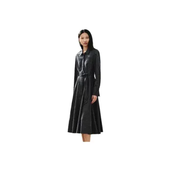 INSUN Long Sleeved Dress Women's Dark Gray