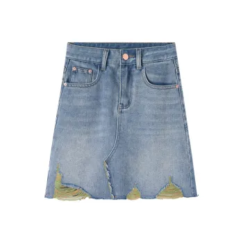 HIPPIEMISS Casual Short Skirts Women's Blue