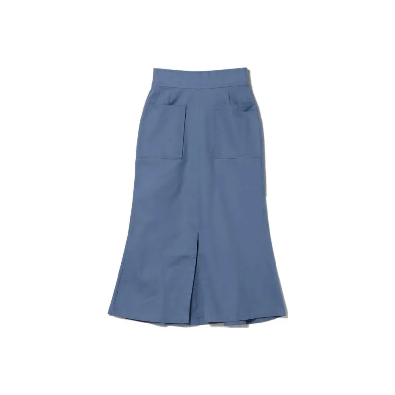Beams Casual Long Skirts Women's Blue-0