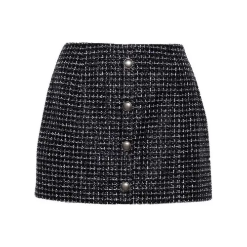 Alessandra Rich Metallic threading Tweed Skirt