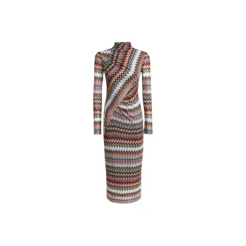 MISSONI Zigzag-woven Raschel-knit Dress