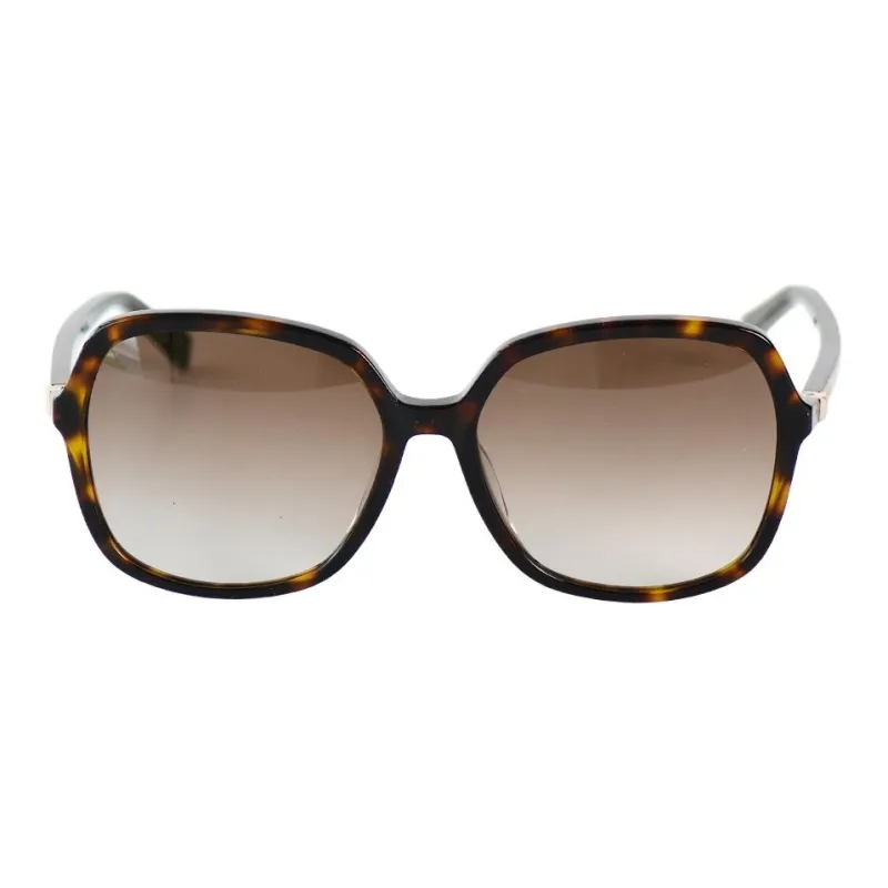 MaxMara Plate Frame Square Sunglasses Unisex Tortoiseshell-1
