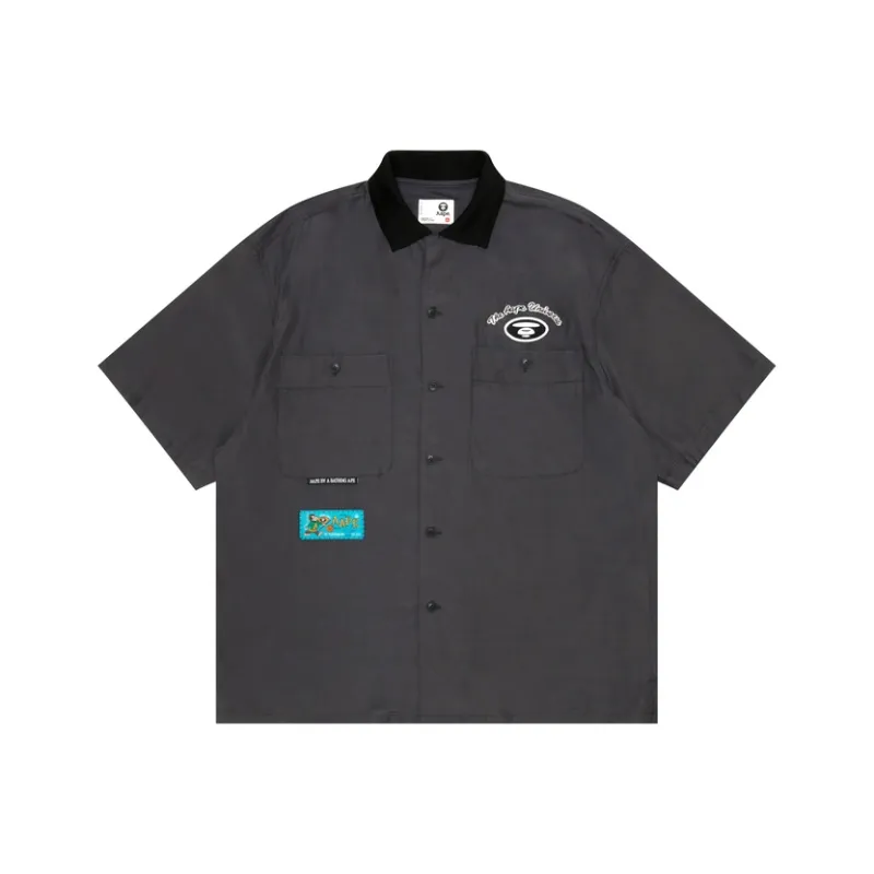 Aape Logo appliqué Short sleeve Shirt-2