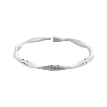 LIUXIN 999 Fine Silver Bangles Women's